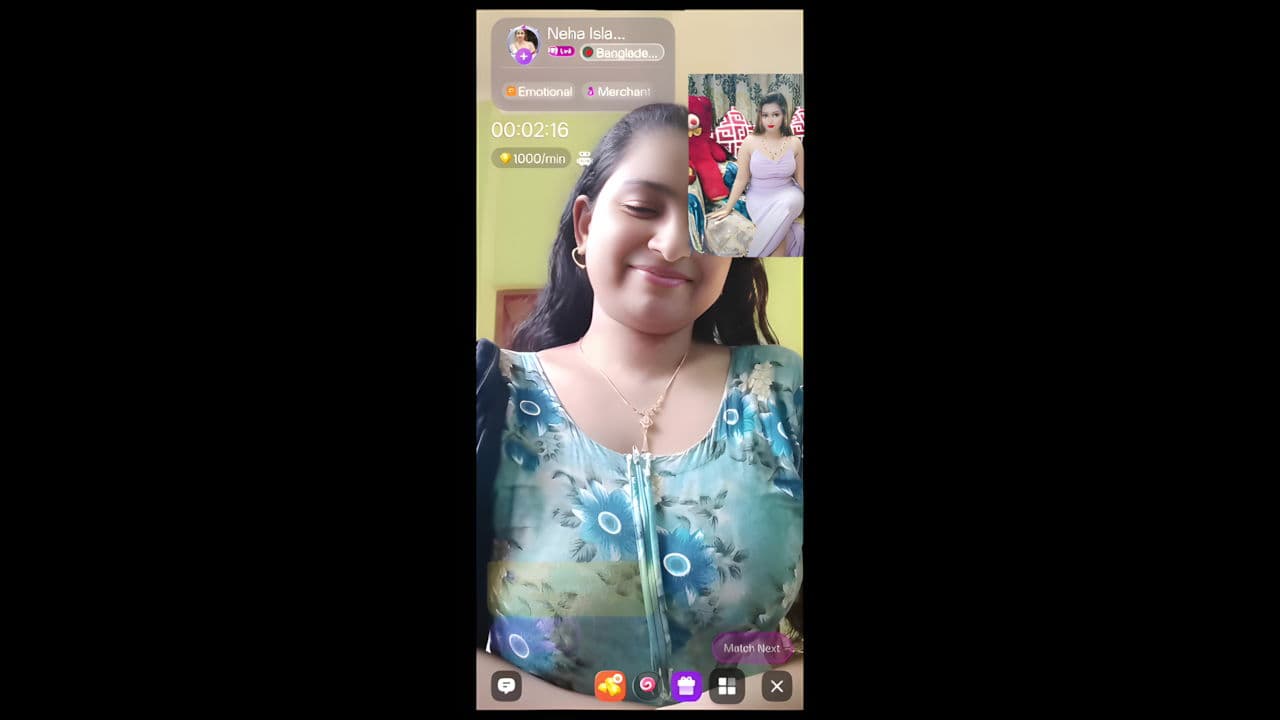 Neha Chamet Hot Live Tease