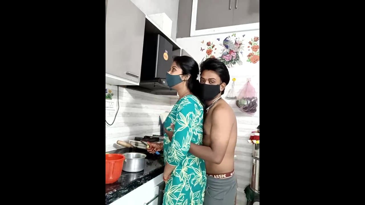 Bhabhi Cooking While Devar Sucks Her Milky Boobs
