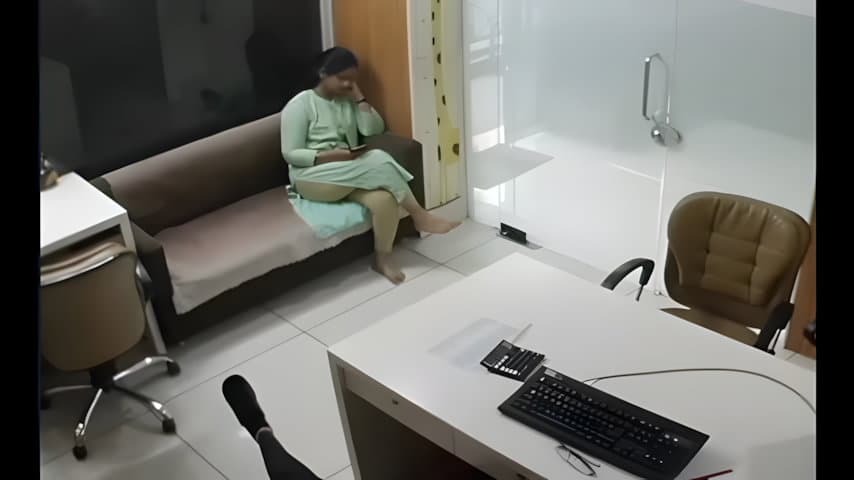 Secretary Fucked Hard By Boss On CCTV