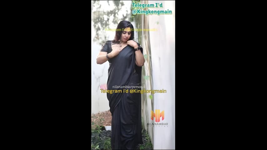 Nila Nambiar Black Saari