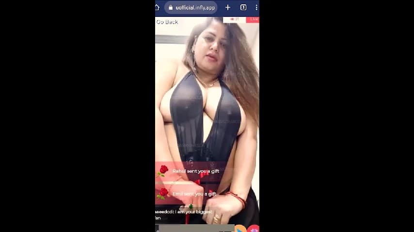 Sapna Sappu Showing Clear Nipples And Ass Crack And Hint Of Pussy On App Live