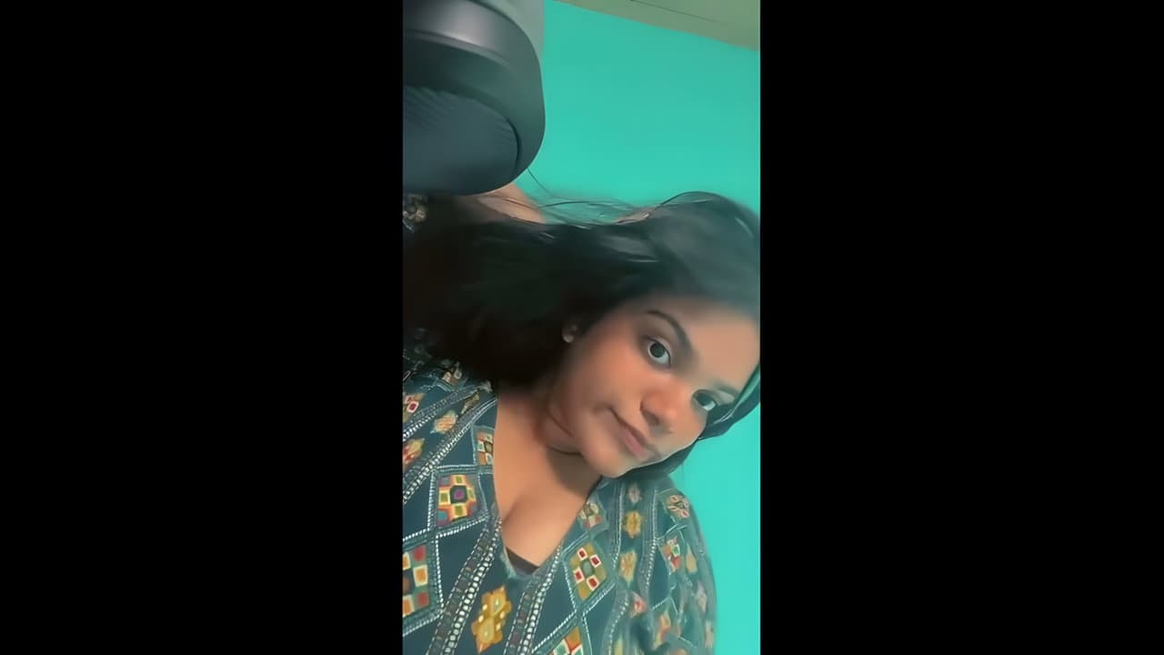 Desi GF Teases Nude in Mirror and Sucks Cock
