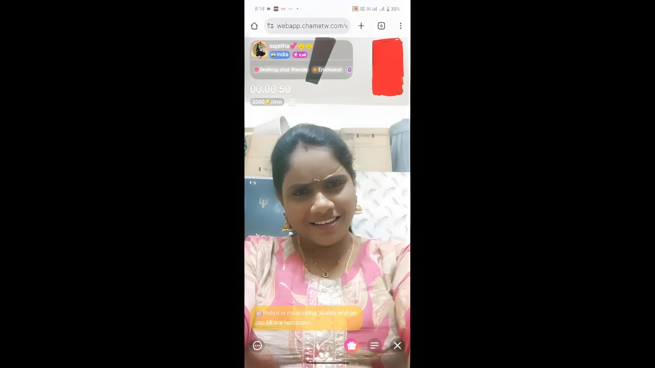 Hot Telugu Chamet Live Seduction