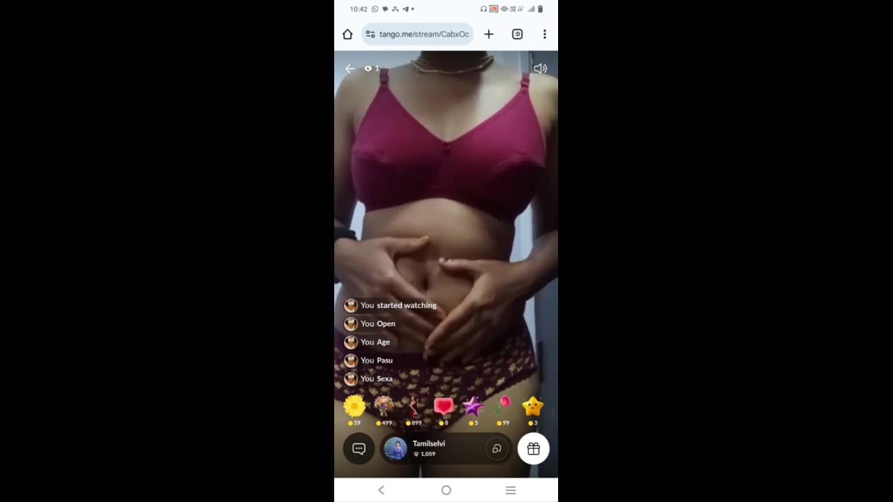 Tamilselvi Aunty Private Hot Show