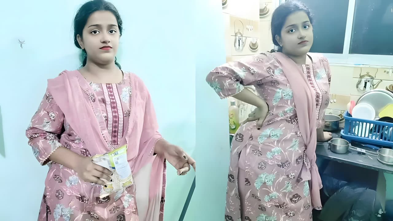 Virgin Step Daughter Sent by Maid Aunty for Special Service