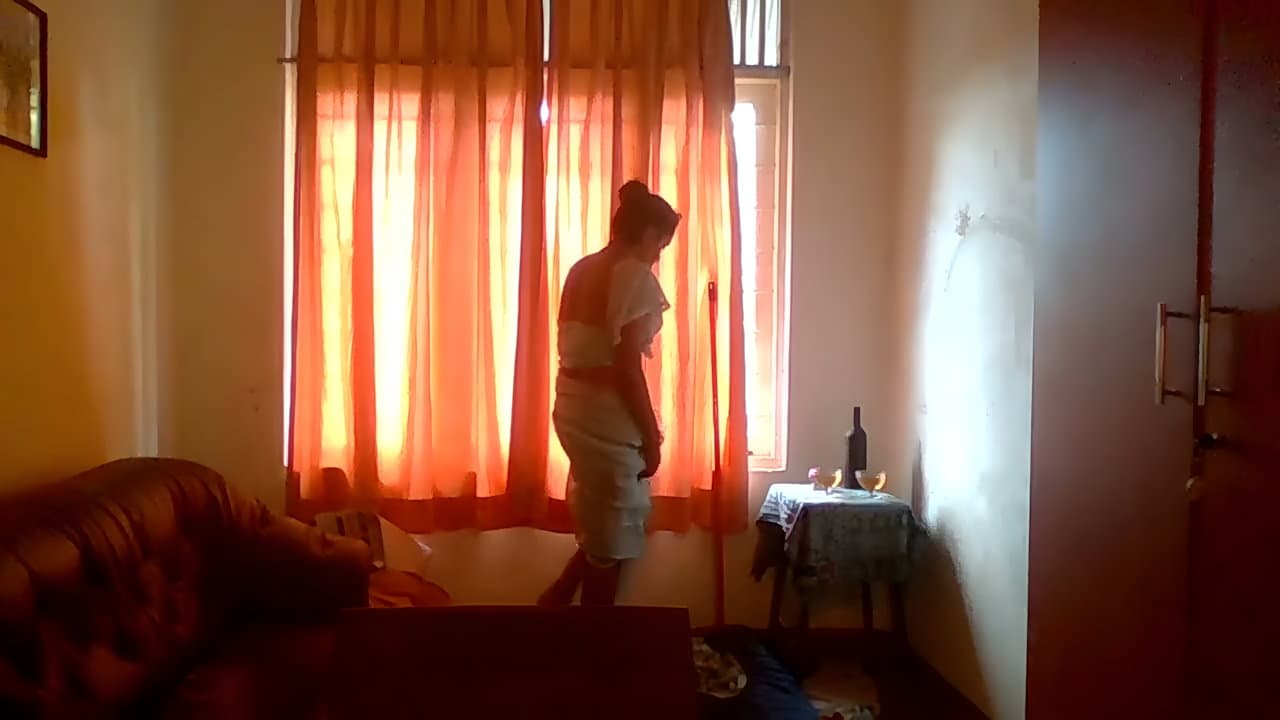 Naughty Indian Maid Seduced and Fucked While Cleaning