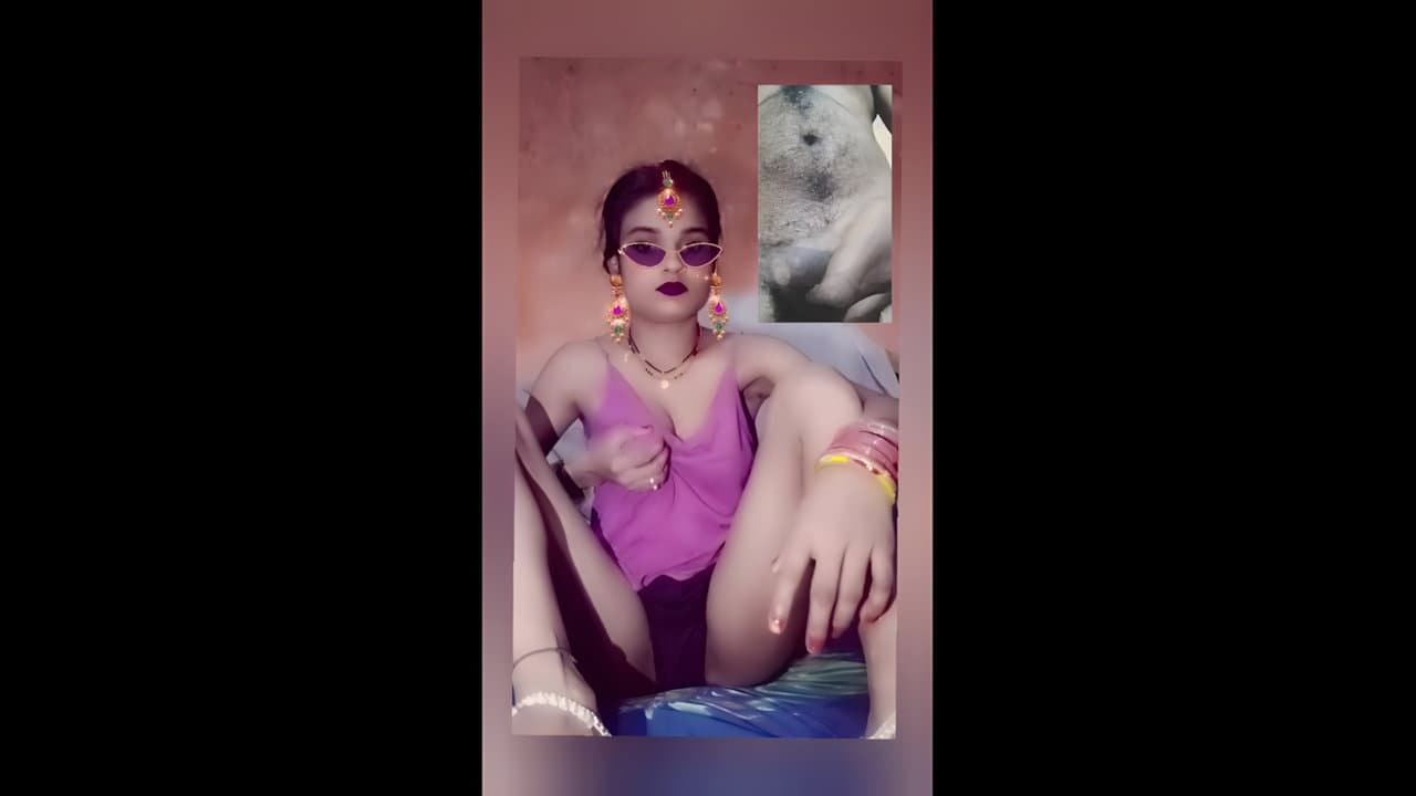 Beautiful Wife Dirty Video Call Sex with Husband Friend