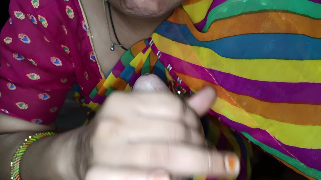 Desi Aunty Sucks Cock and Swallows Every Drop